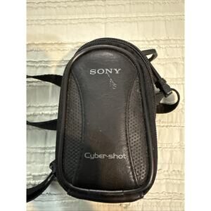 Vintage Sony Cybershot Compact Small Camera Carry Case With Adjustable Strap
